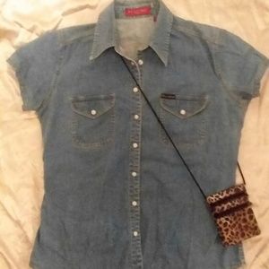 Banana Republic Stretch Denim Shirt